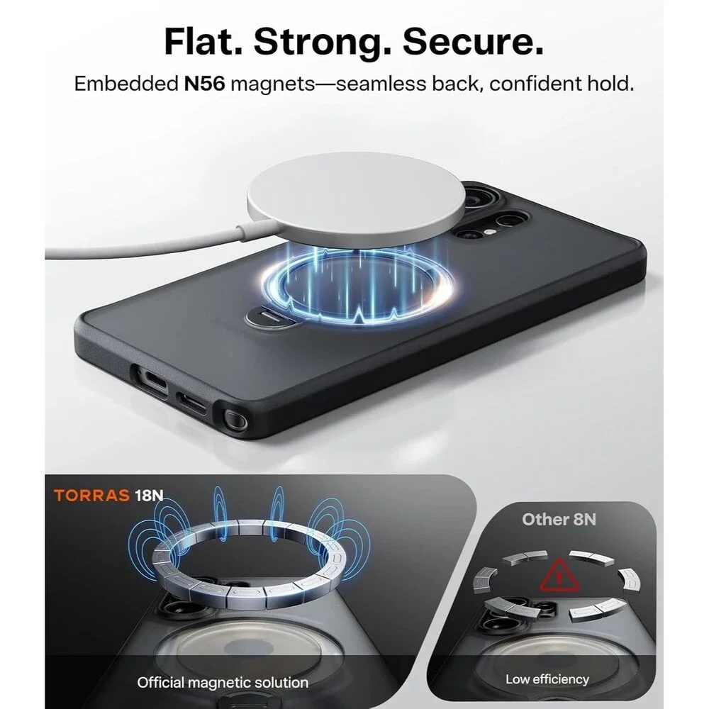 Q3 Spin for Samsung Galaxy S26 Ultra Case with 360 for S26 Ultra Black